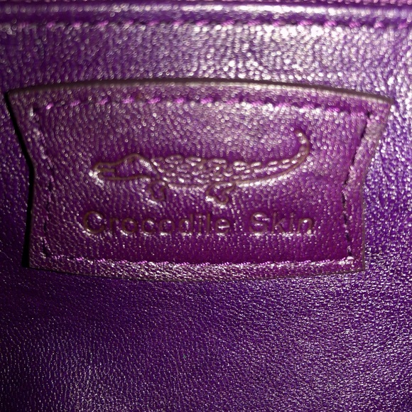 Genuine Crocodile Skin Top Handle Handbag - Picture 5 of 9